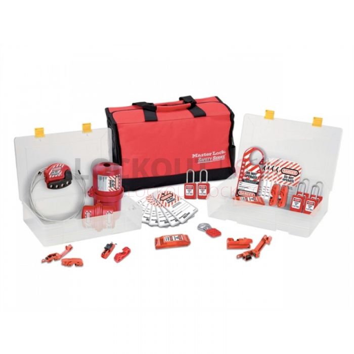 Masterlock 1458 Portable Safety Lockout Case w/ Selection of Kits