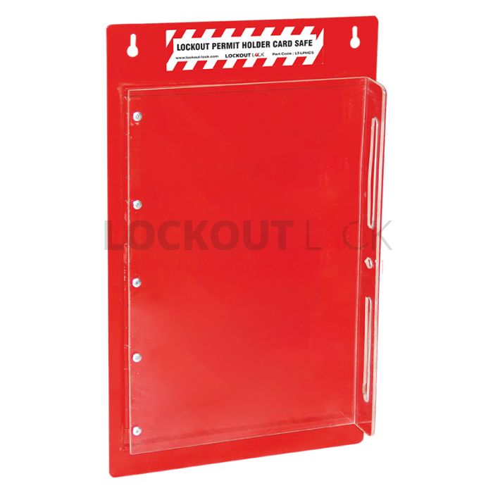 Lockout Lock LT-LPHCS-Single Lockout Permit Holder Card Safe (Single Side)