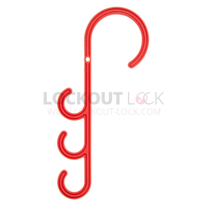 Lockout Lock LT-SCH-HTH Hanging Tri Hooks - Set of 10