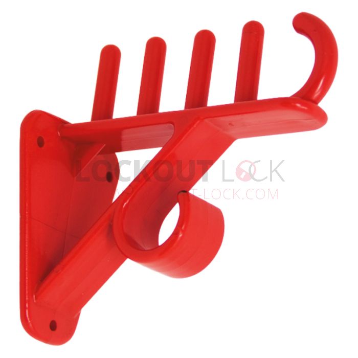 Lockout Lock LT-SCH-WWH Wall Wire Holder - Set of 10