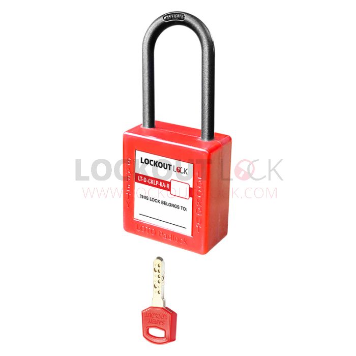 Lockout Lock Series 5 De-Electric Computer Key Lockout Safety Padlock with Nylon Shackle - Key Alike