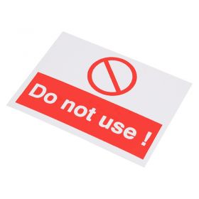 10 x Adhesive Labels - 'Do Not Use!'