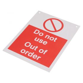 Hanging Lockout Sign - 'Do Not Use - Out Of Order'