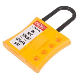 Non Conductive Tagout Slider Hasp for 4 Locks / 6 mm Shackle