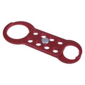 Double-Sided Nylon Non-Conductive Lockout Hasp - 8 Hole